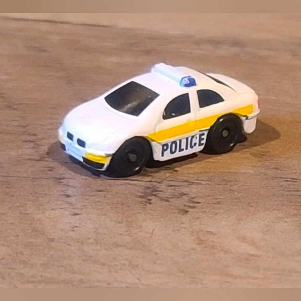 Miniature Mini Tiny Metal Plastic Police Car Toy Collectible [ Read Details ]